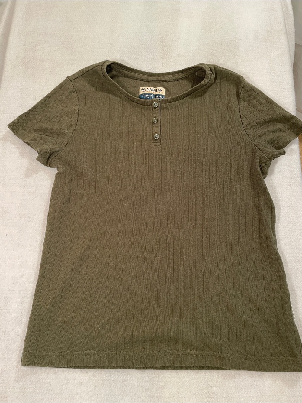 Magellan Outdoors Henley Shirt - Olive